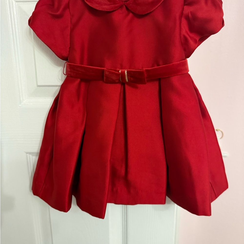 Mayoral Scarlet Dress with Elegant Bow